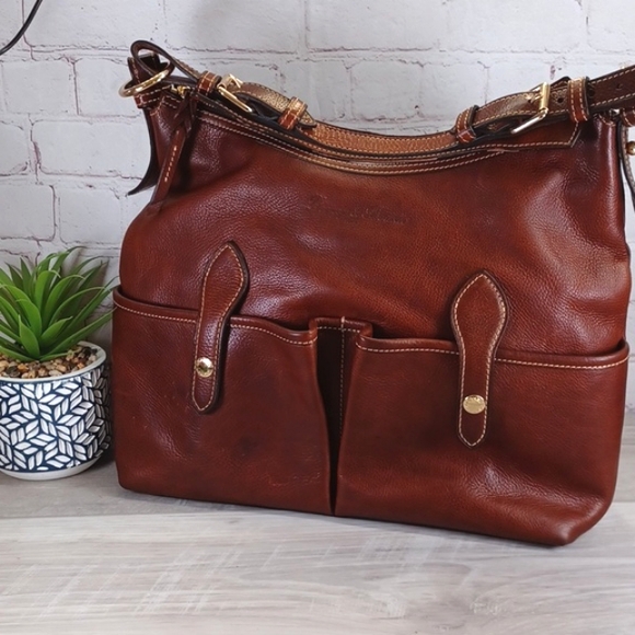 Dooney & Bourke Handbags - Dooney & Bourke Lucy Hobo Florentine Vachetta Leather